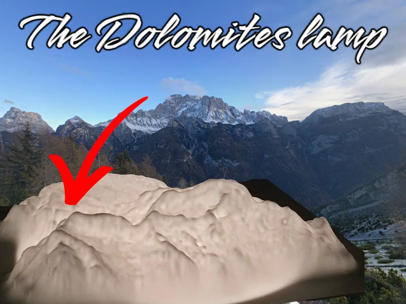 Dolomites Lamp  Civetta mountain