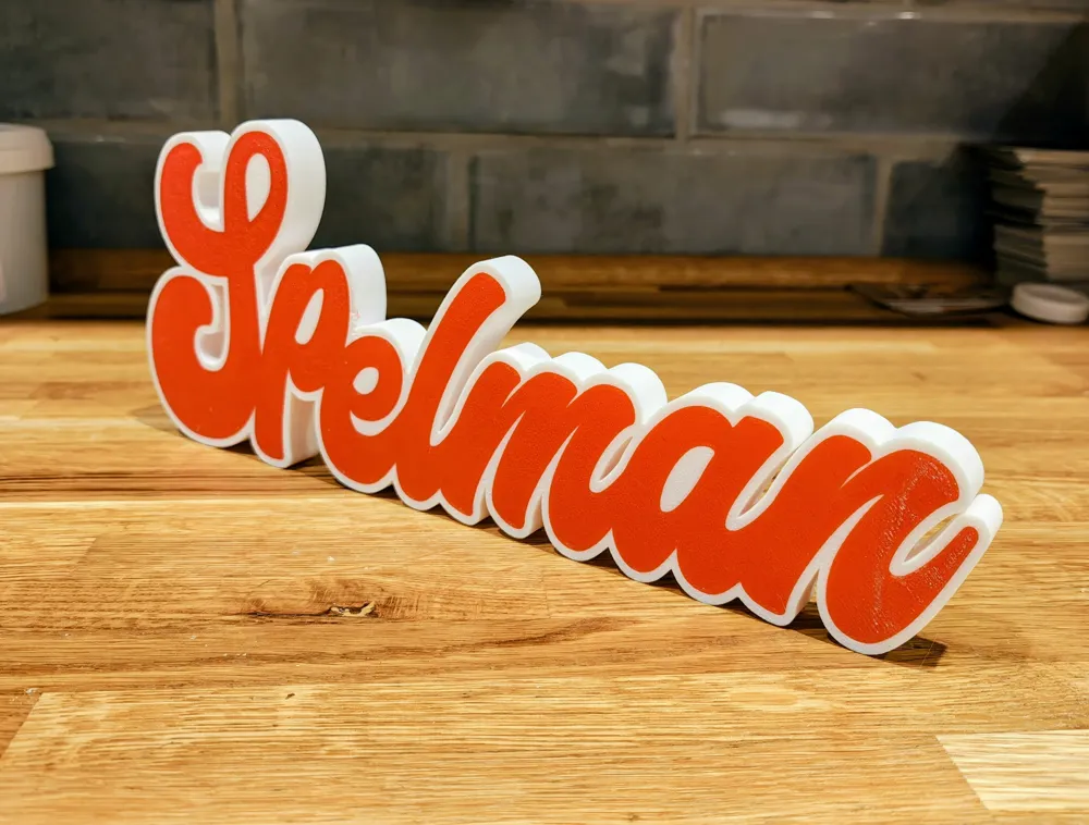 60's Funky font *** SPELMAN*** - Free 3D Print Model - MakerWorld