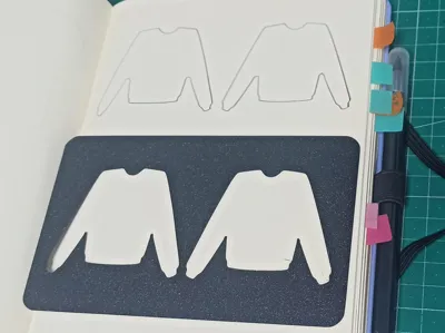 A5 notebook hoodie template