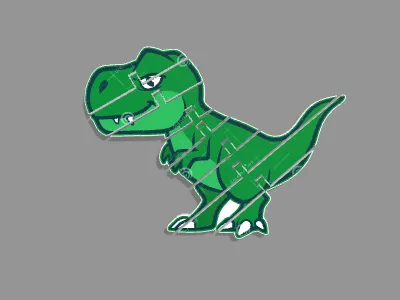 T Rex flexi toy