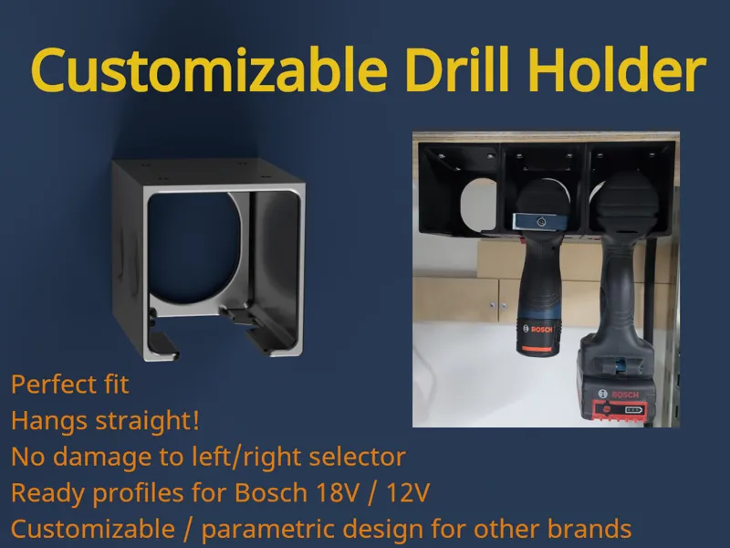 Customizable Drill Holder