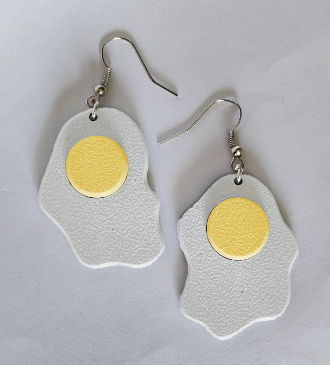 Sunny Side up Fried Egg Earrings (no AMS required) view 3