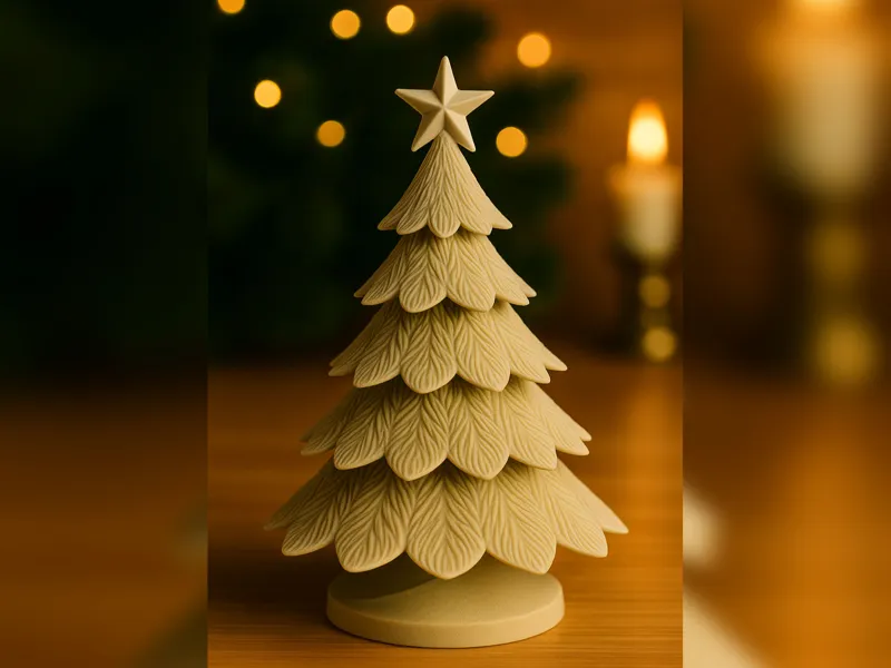 Modern Layered Evergreen — 3D-Print Christmas Tree