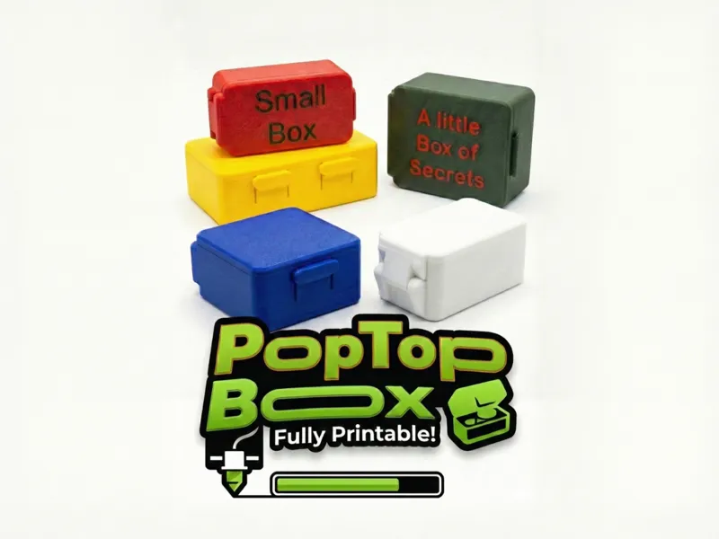 Mini PopTop Box - 100% Printable & Satisfying Snap