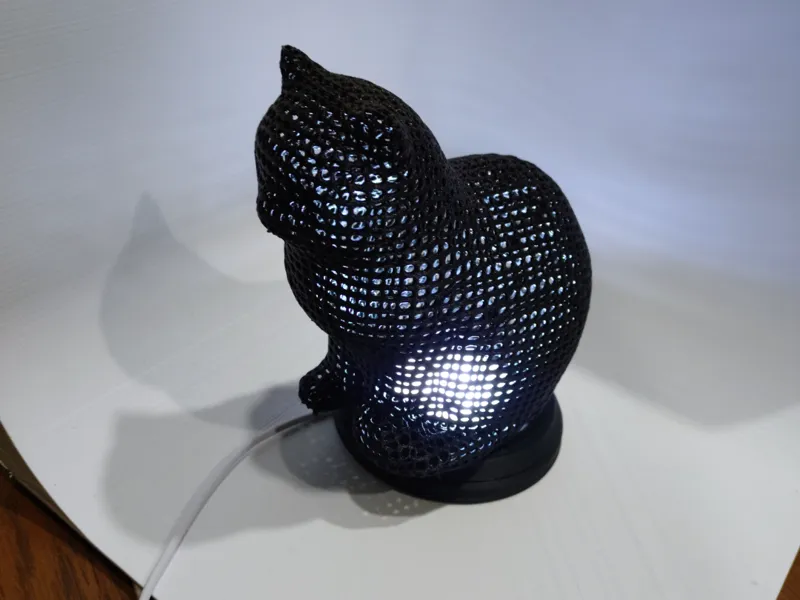 cat 猫　ランプシェード