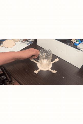 Coaster with moving limbs