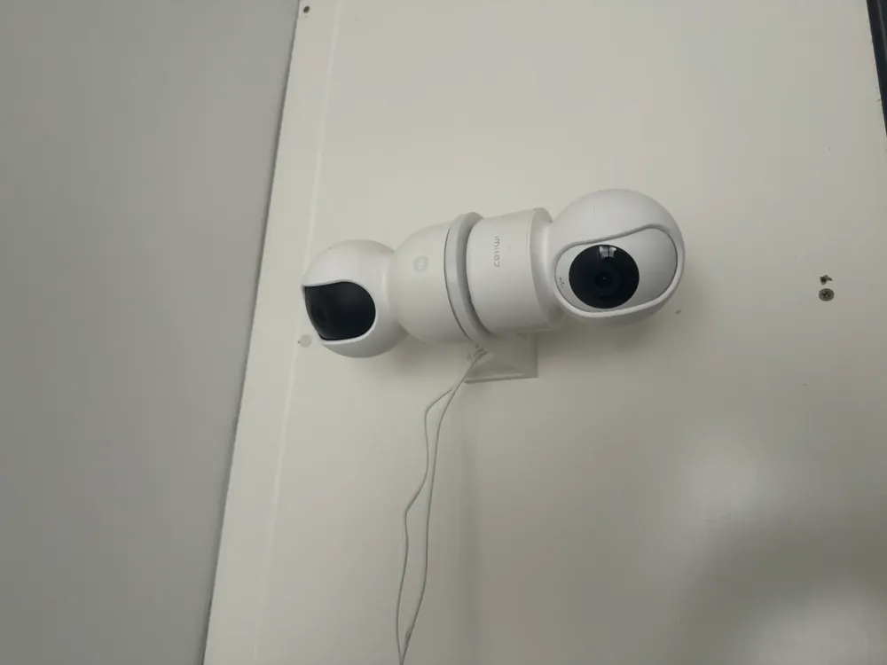 Side Wall Security Camera Mount - Dual Mounting Surface for Two Cameras ...