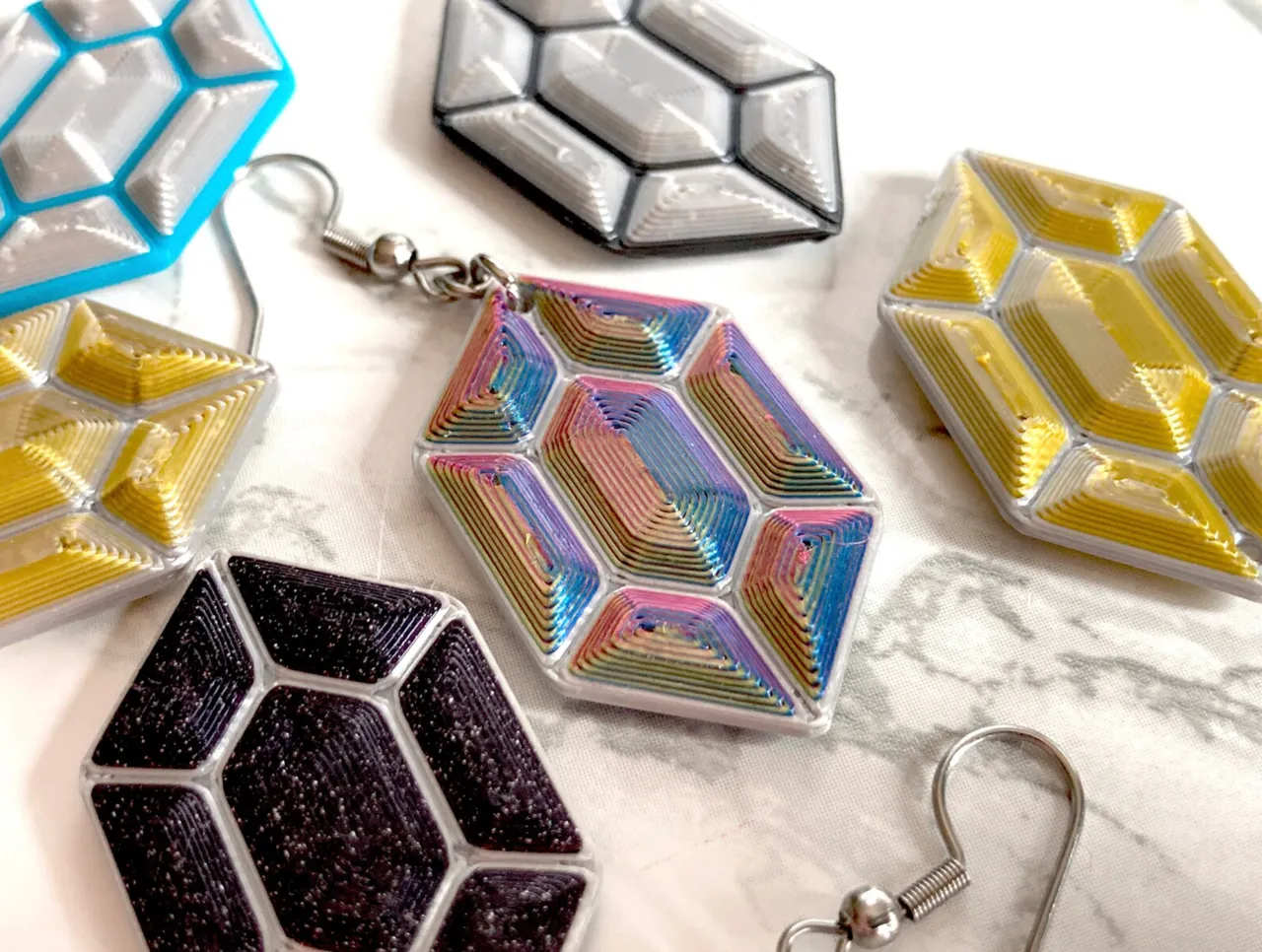 Rupee Faceted Earrings view 2