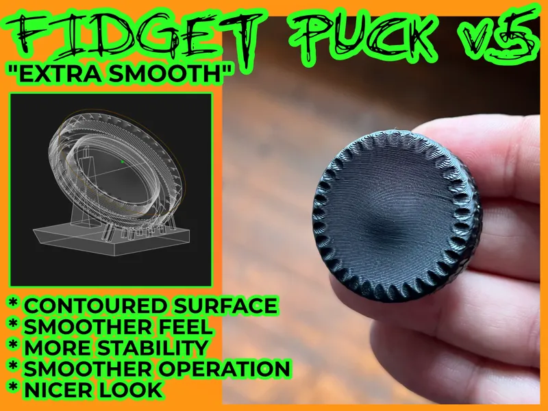 Fidget Puck v5 "EXTRA SMOOTH"
