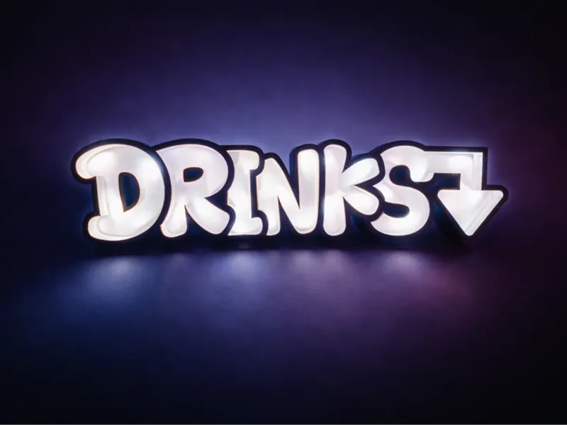 Insegna luminosa DRINKS