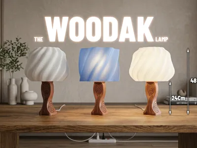 The Woodak lamp for E27 and MH001 kit