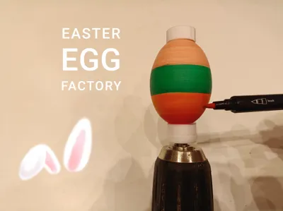 Easter egg painter's helper - Easter egg factory