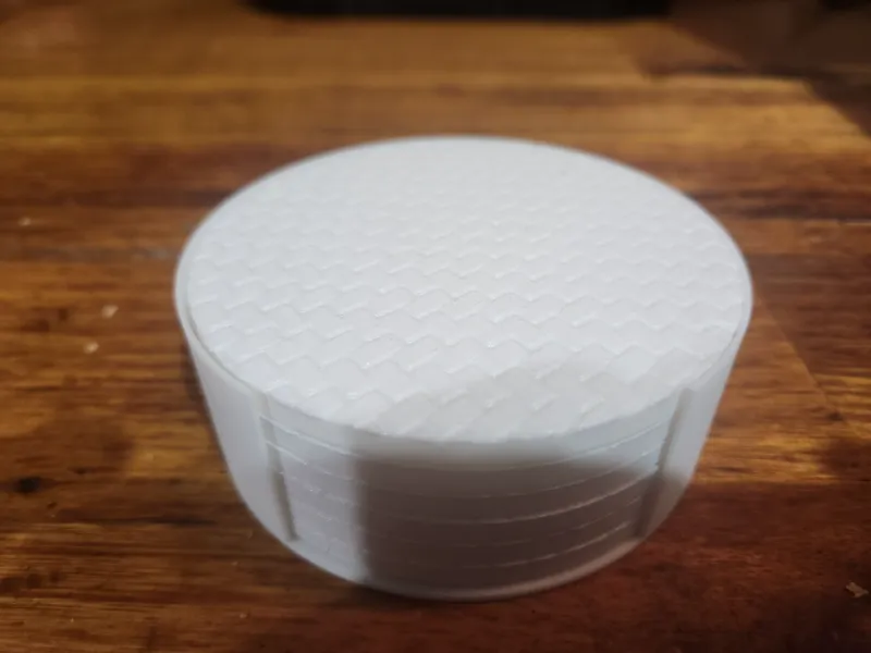 Drink coasters with holder (set of 6)