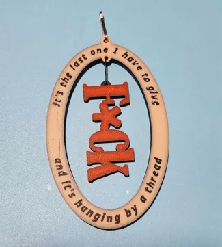 Last F*ck to Give Tree Ornament (clean)