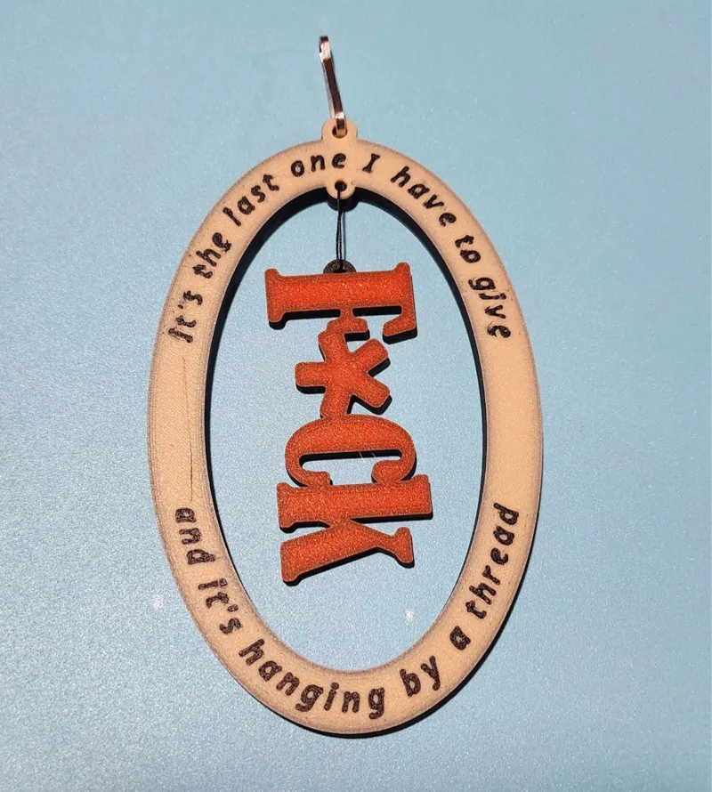 Last F*ck to Give Tree Ornament (clean)