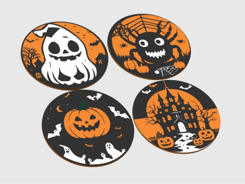 Halloween Coaster Set