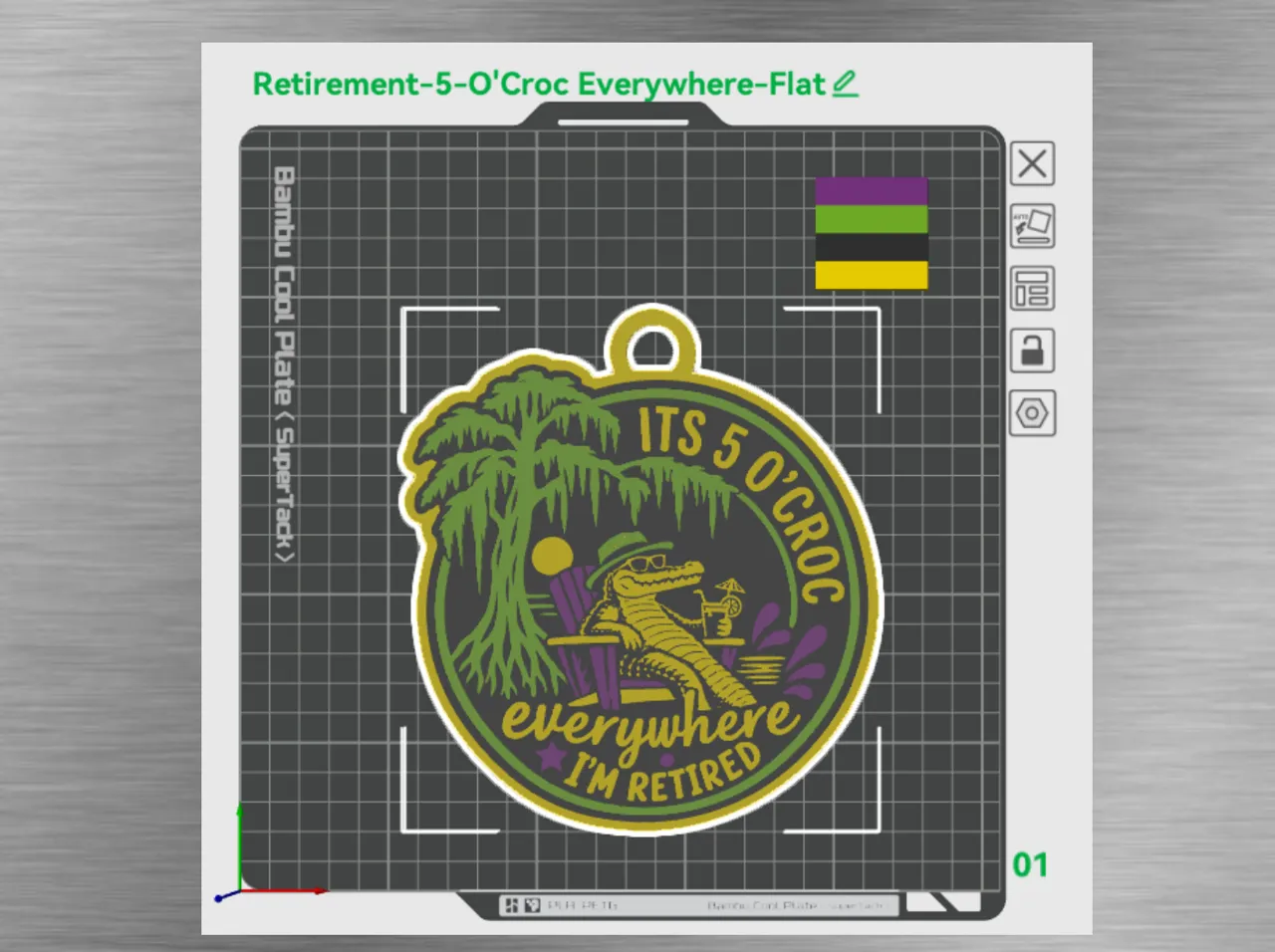 Retired-Its 5 O'Croc Everywhere Pendant view 2