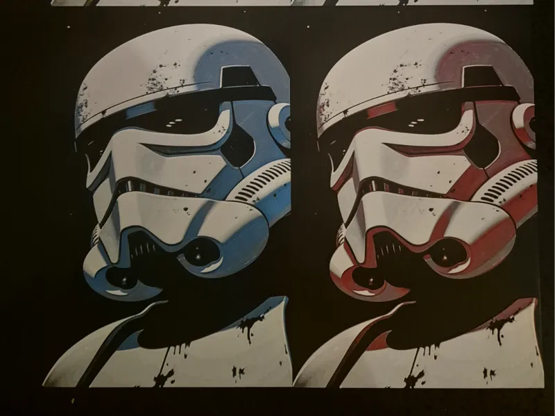 Stormtrooper Wall Art (Interchangeble Colors)