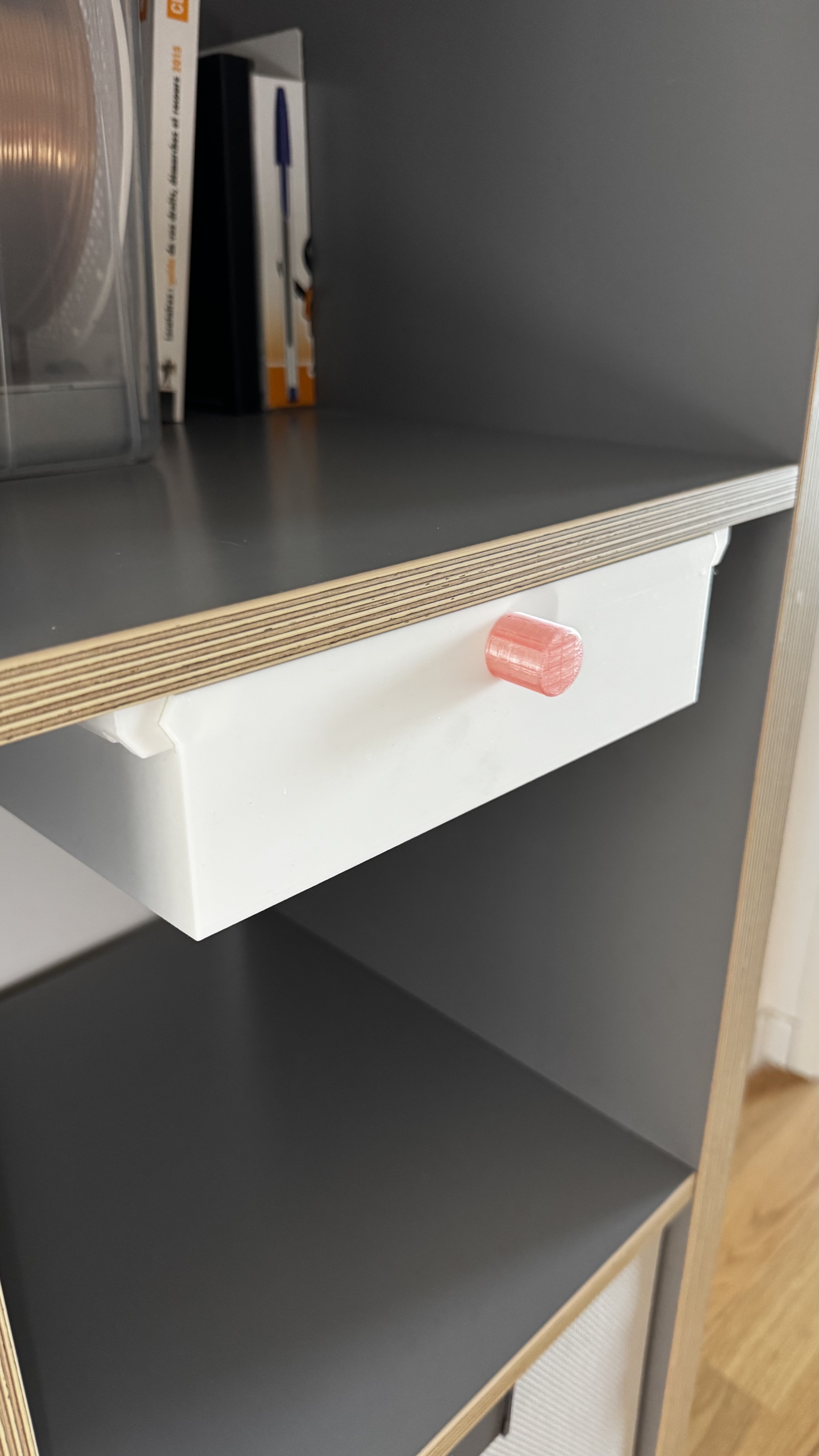 Miniatura 8 do modelo 3D A4 Under-Desk Drawer (Split Version) V2