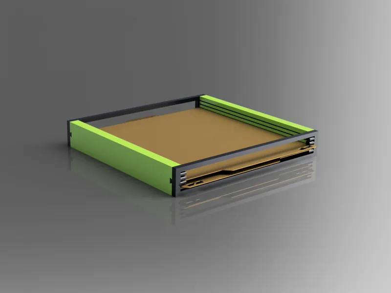 Snap Together Horizontal Build Plate Storage