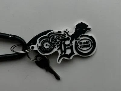 Detroit Sports Keychain | No AMS Multicolor