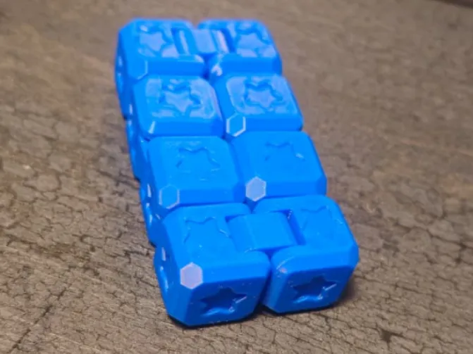 infinite cube with star pattern