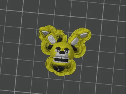 spring bonnie head for brick man