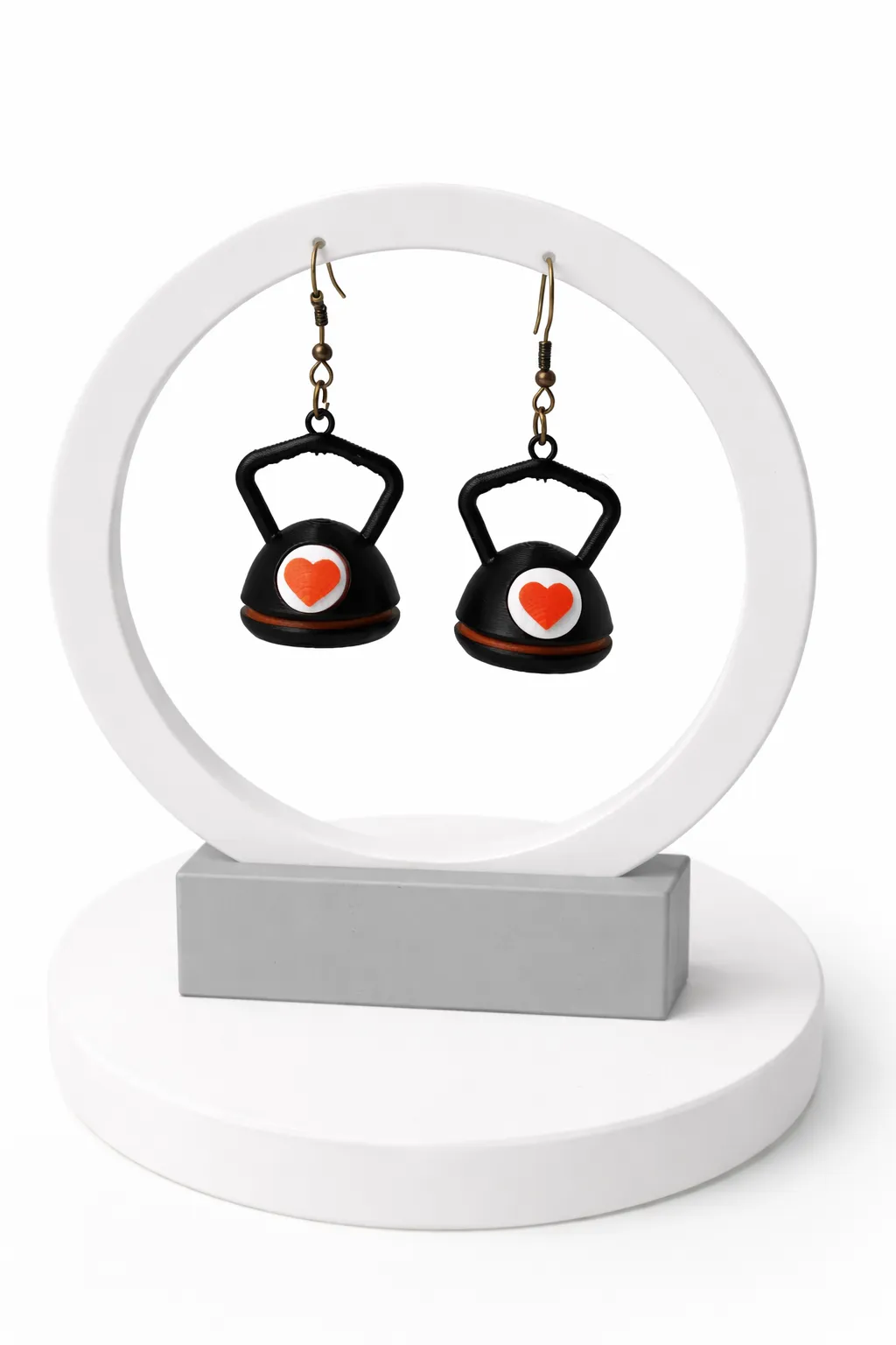 Kettlebell Earrings view 2