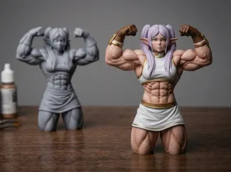 Frieren - Shredded and muscular