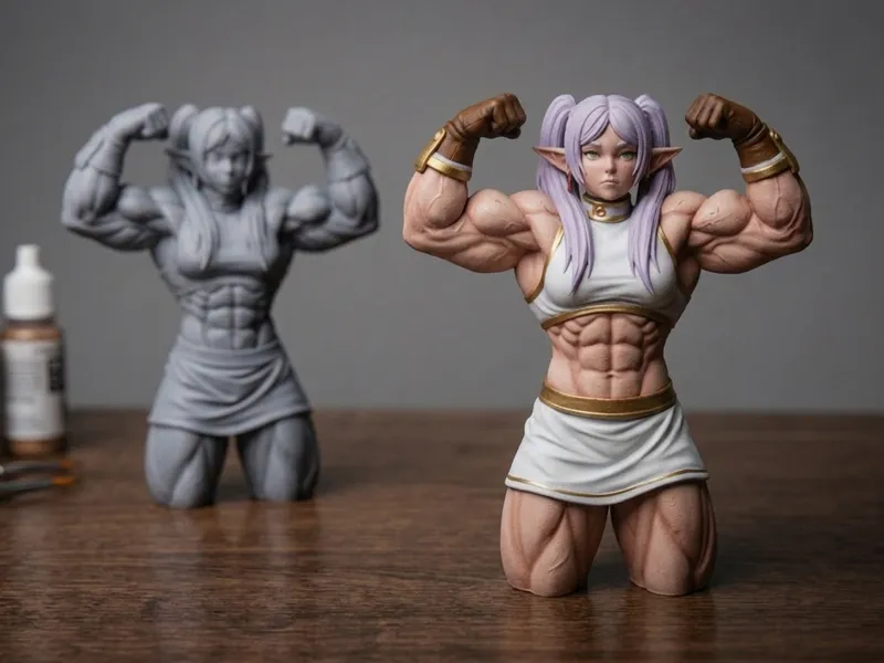 Frieren - Shredded and muscular