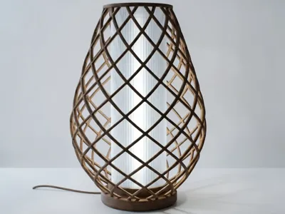 Lumera the Woven Cage Lamp