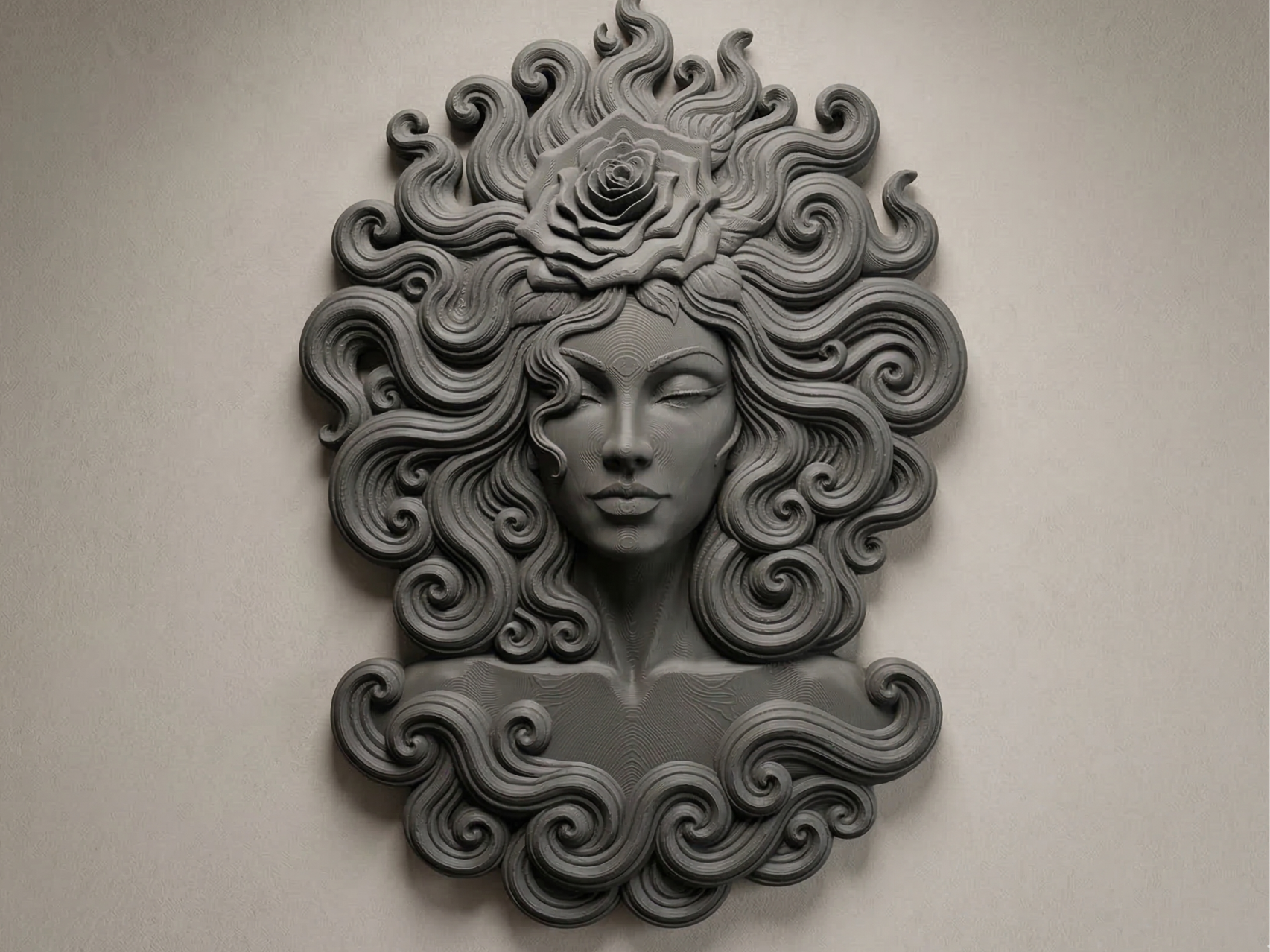 Diosa del Viento y la Rosa - Arte de pared