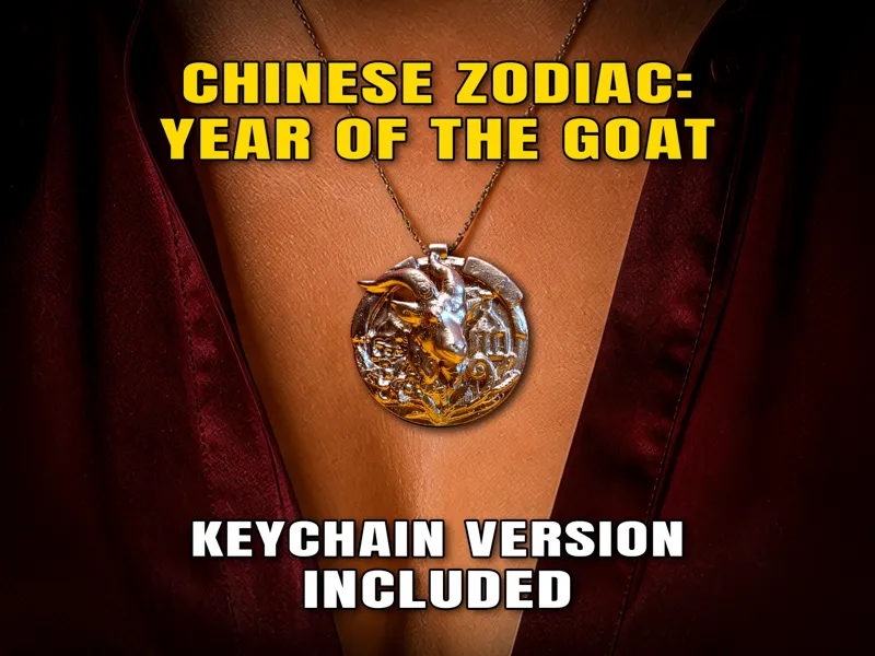 Chinese Zodiac: Year of the Goat Pendant
