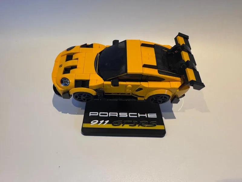Porsche GT3 RS Display Stand + Blanco