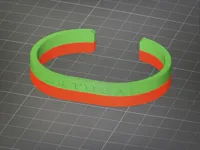 2 Colors 12mm Text