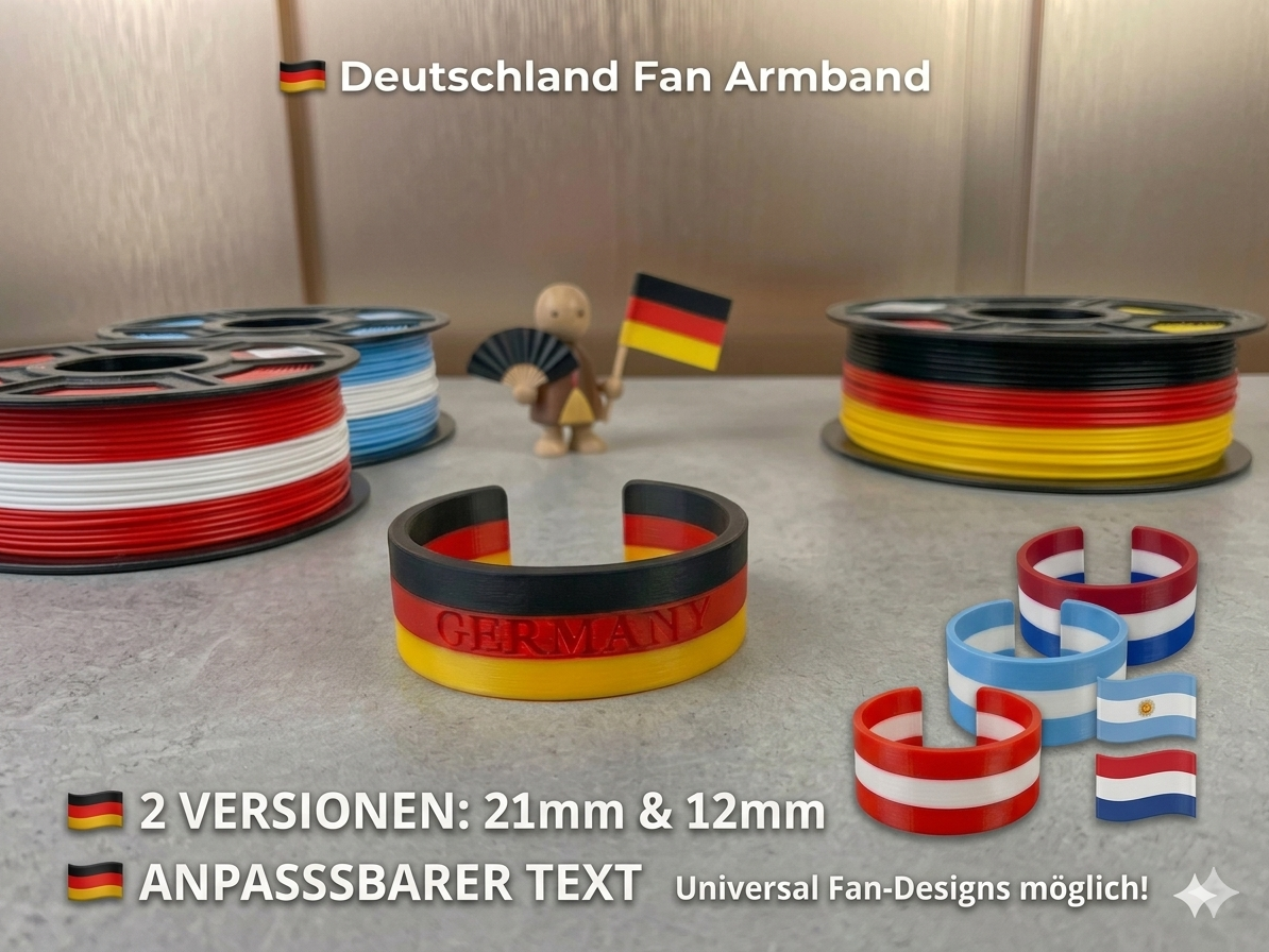 Universal Fan Armreif – Zeige Flagge mit Stil! 