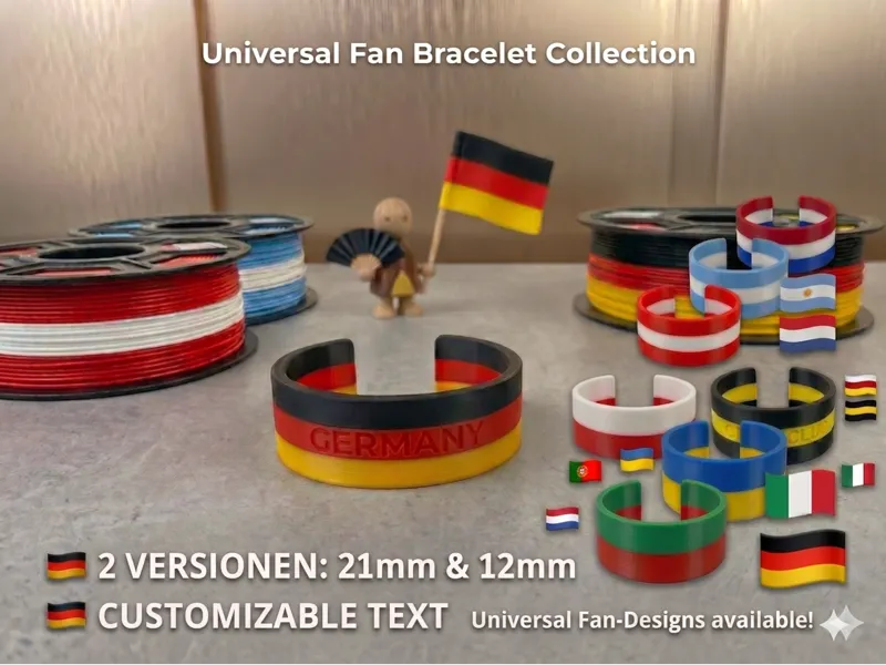 Universal Fan Armreif – Zeige Flagge mit Stil!