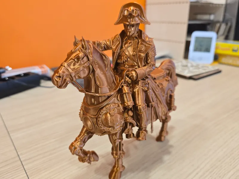 Napoleon à cheval version Steampunk