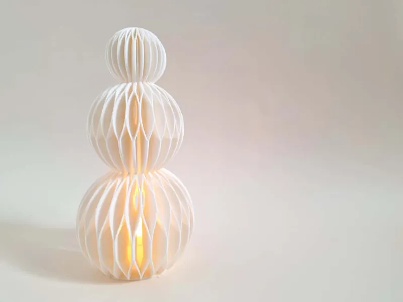 Christmas snowman - tea light led