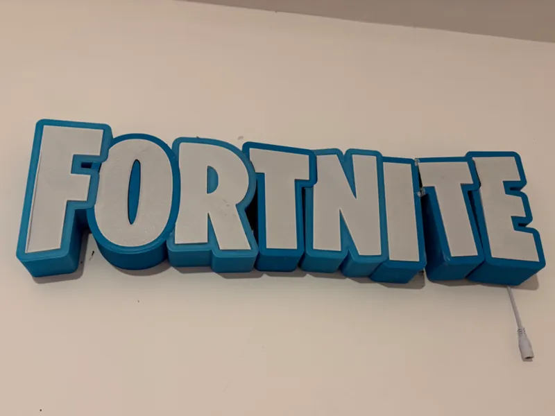 Cartel Luminoso Fortnite Led