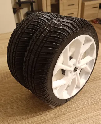 Toilet paper holder rims wheel