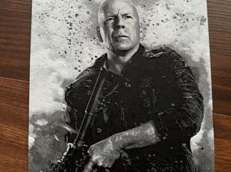 Bruce Willis Hueforge