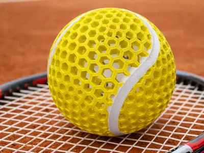 Airless tennisball for Ams