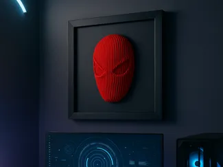 SpiderMan Layered Sculpture