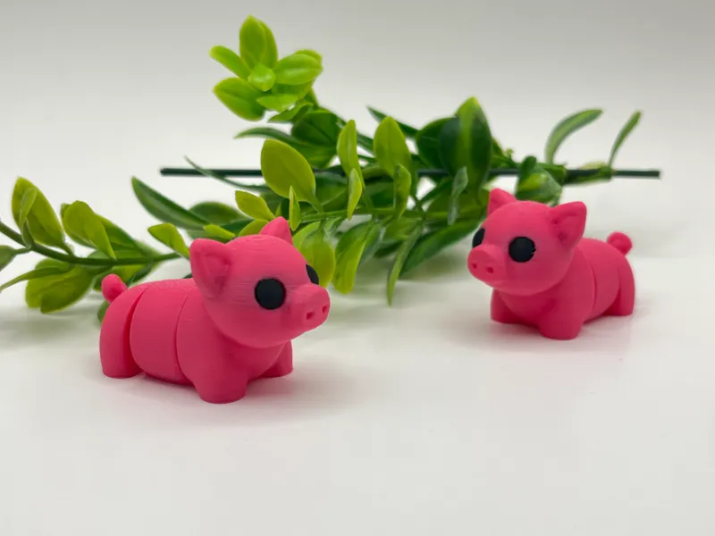 Cute Articulated Flexi Piggy Mini 