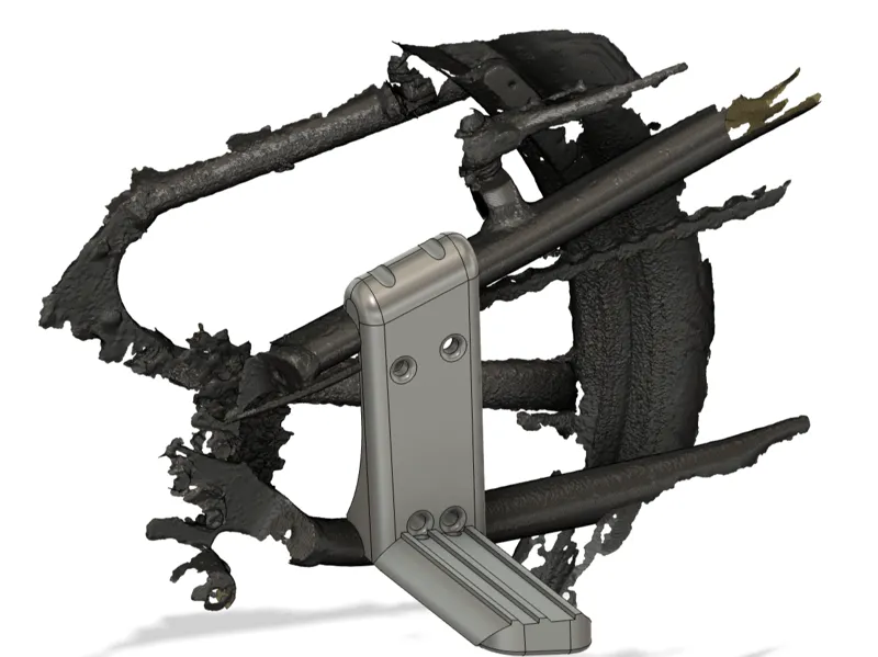 BTWIN Fold 500 (560) - Rear feet rest