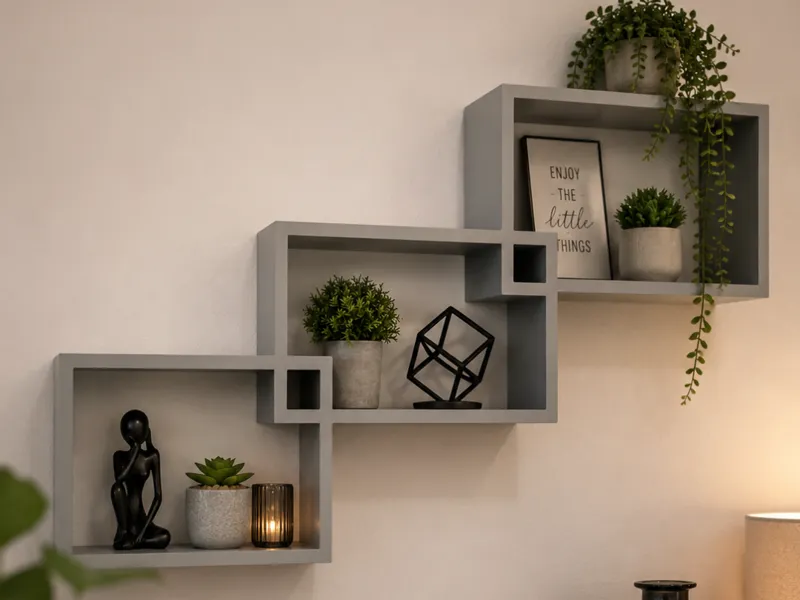 Modernes Wandregal – Geometrisches Design