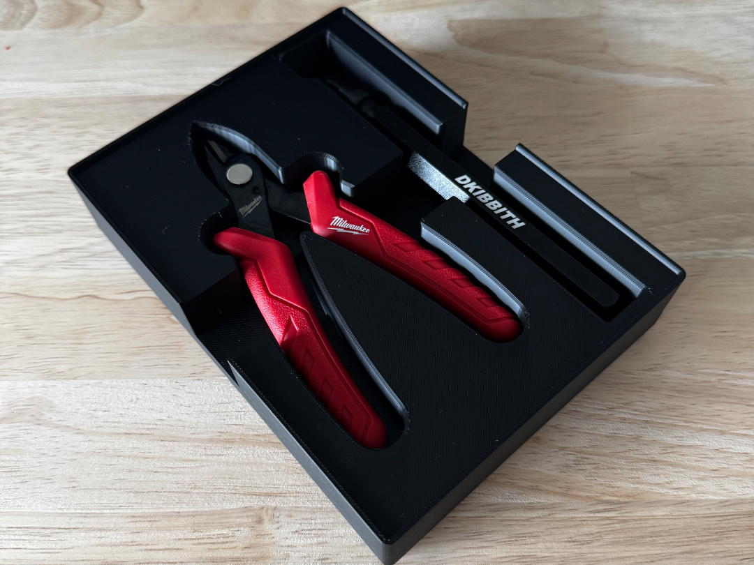 Gridfinity Cutter and Deburring Tool Holder