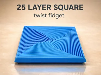 25 Layer Square Twisty Fidget
