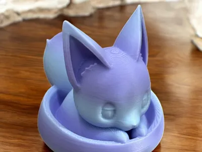 Sleeping Fox in a Curl